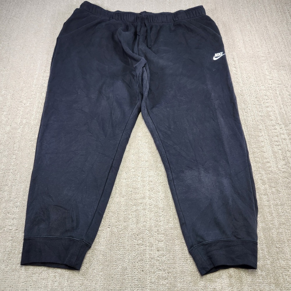 Nike Joggers Women 1X‎ Sweatpants Sportswear Club Fleece Pant Black Athleisure